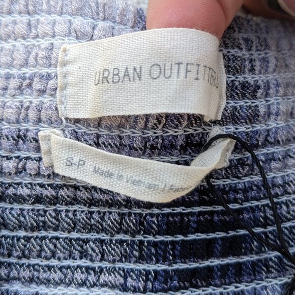 UO Plaid Mini Babydoll Dress, Empire Waist 90s Vibes Long Sleeves, sz. S-P - Picture 3 of 5